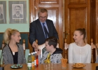Dzieci z Młodzieżowego Domu Kultury z wizytą u Burmistrza