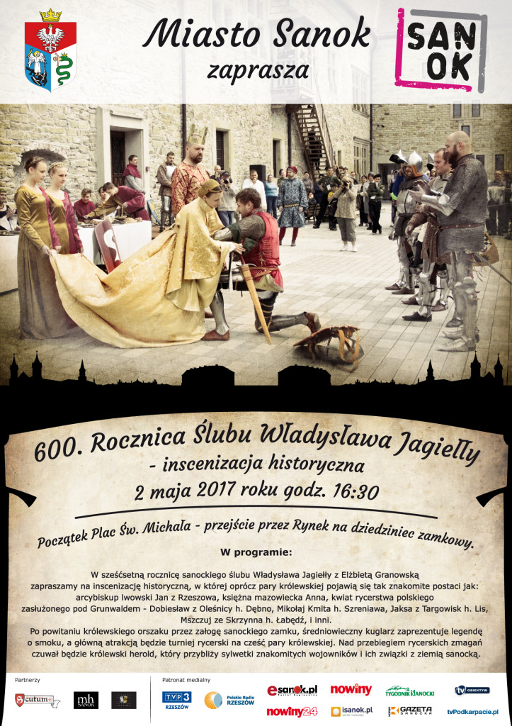 plakat inscenizacja ślub jagiełło