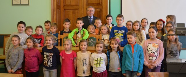 Dzieci z wizytą u Burmistrza