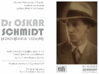 „Dr Oskar Schmidt przedsiębiorca niezwykły” zaproszenie na wystawę