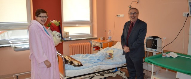 Burmistrz powitał pierwszego sanoczanina!