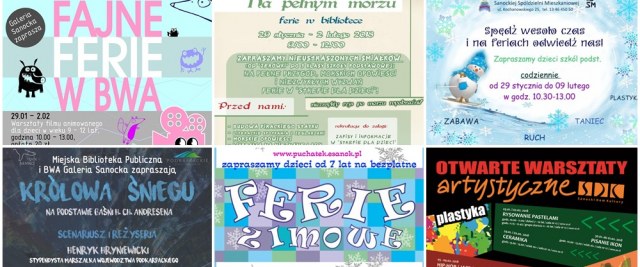 Ferie w Sanoku! Nudy nie będzie :)