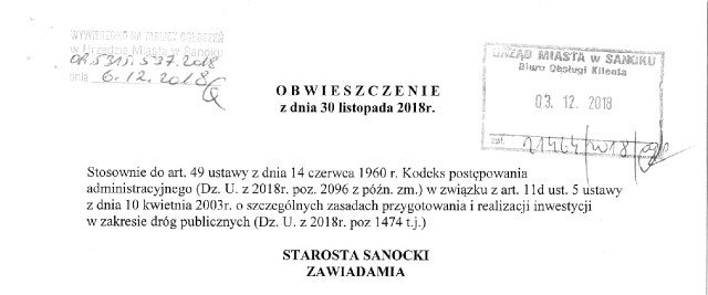 Obwieszczenie