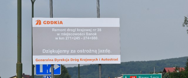 Generalna Dyrekcja Dróg Krajowych i Autostrad Oddział w Rzeszowie informuje