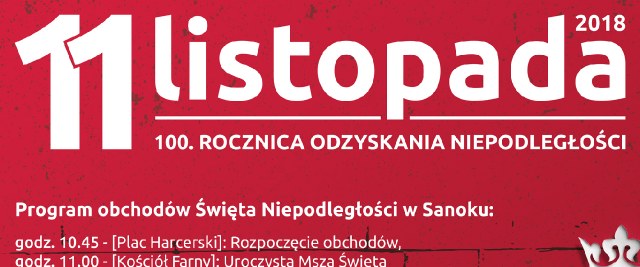 Narodowe Święto Niepodległości. Uroczystości w Sanoku
