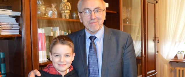 Spotkanie Burmistrza z utalentowanym szachistą