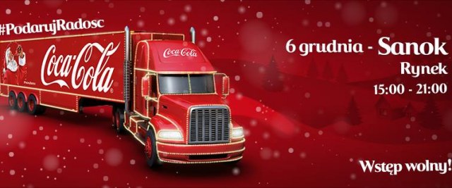 Sanok na trasie Świątecznej Ciężarówki Coca – Cola!