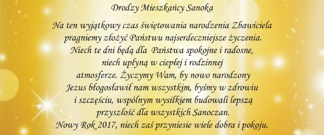 Życzenia świąteczne i noworoczne