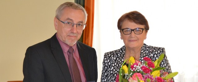 Z gratulacjami u Pani Rektor