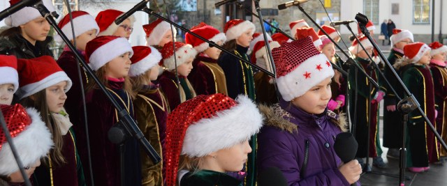 Wigilijne spotkanie na sanockim Rynku
