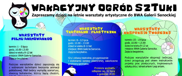 WAKACYJNY OGRÓD SZTUKI